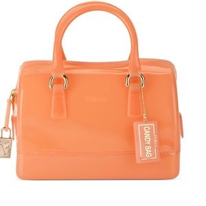 Orange- Peach Medium Furla Candy Bag